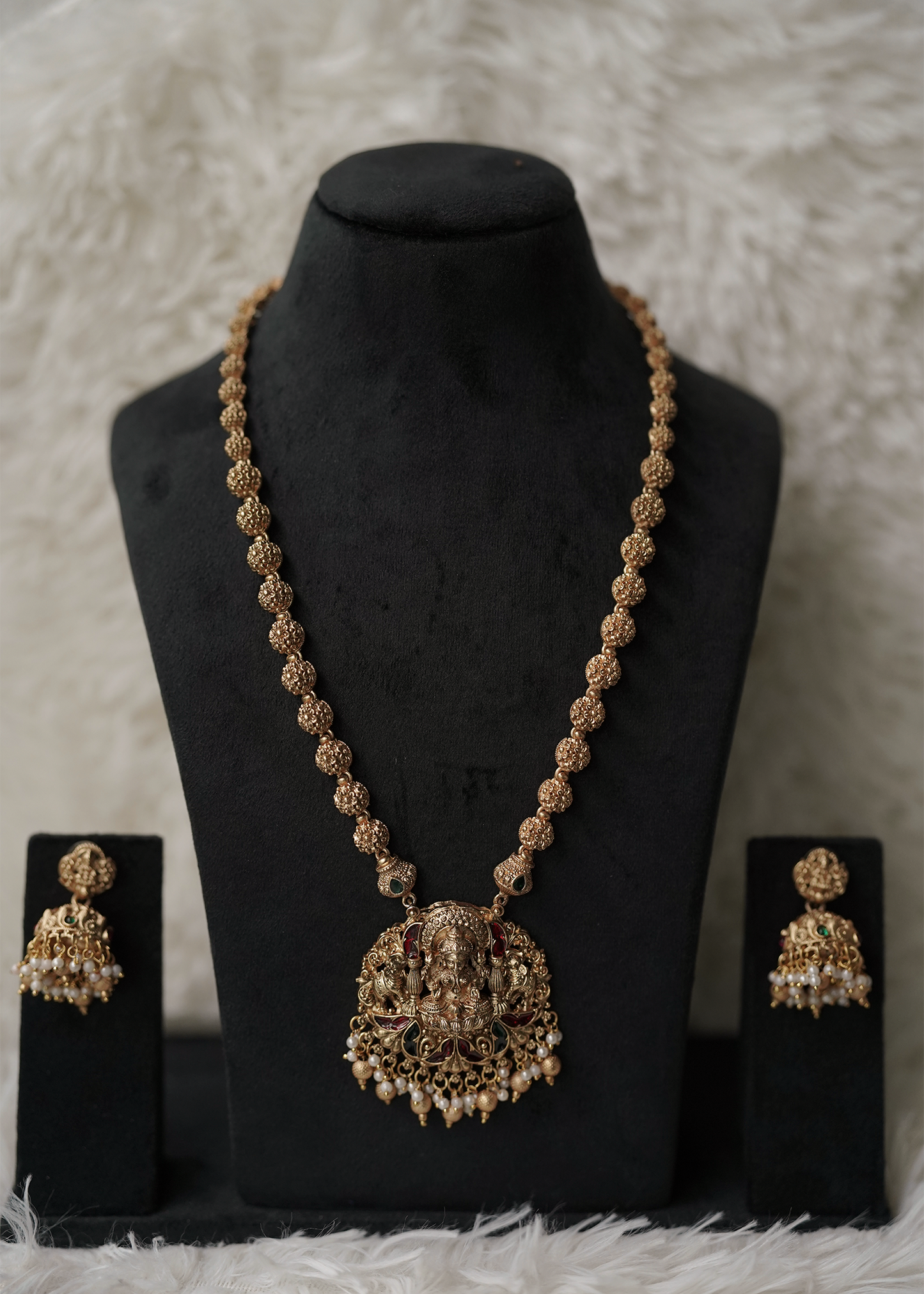 Lakshmi Long Haram with earings