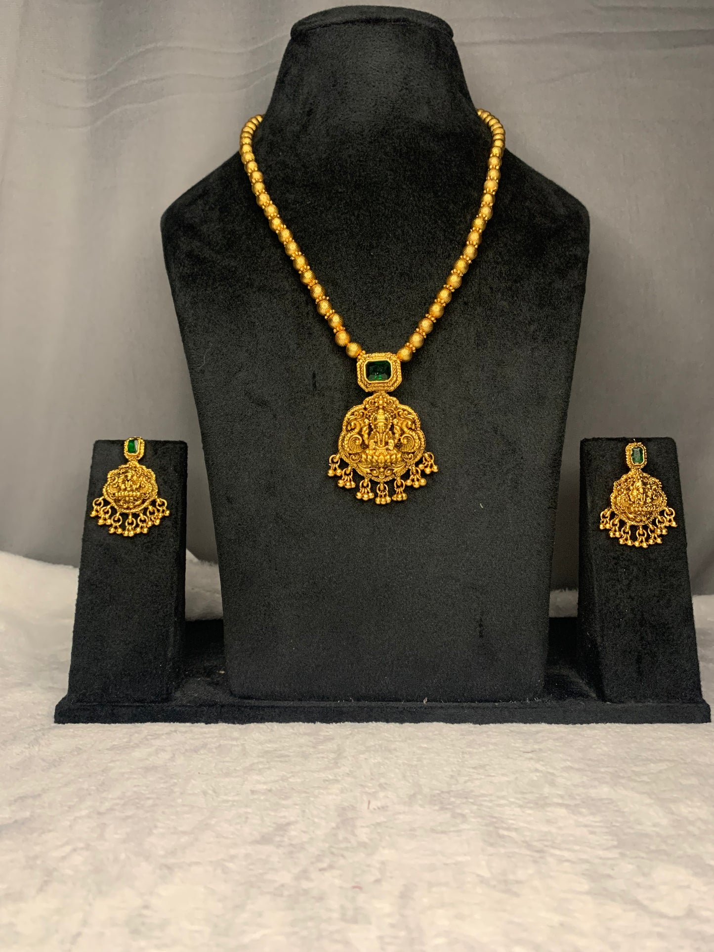 Antique Lakshmi Temple Chain Set
