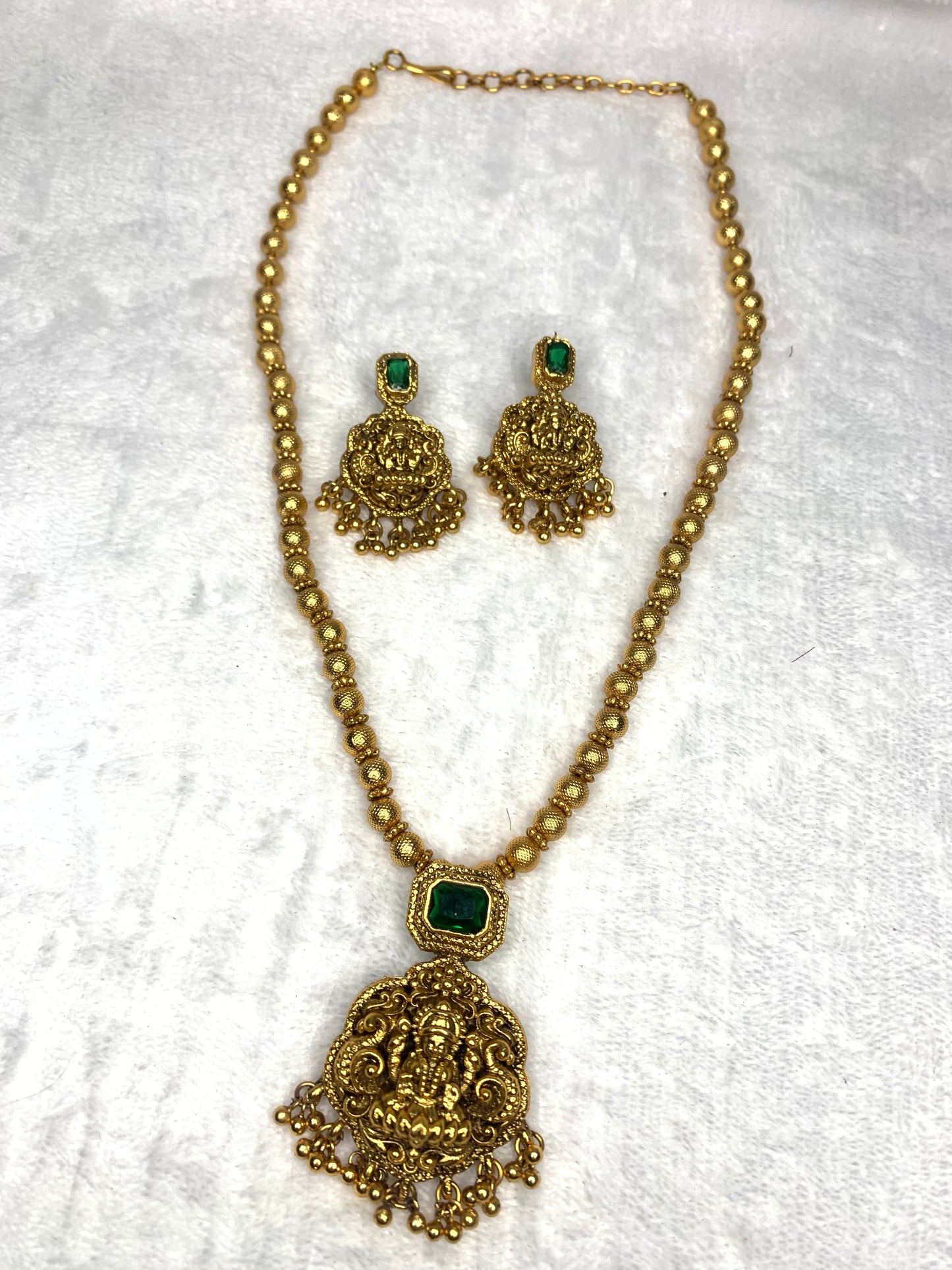 Antique Lakshmi Temple Chain Set