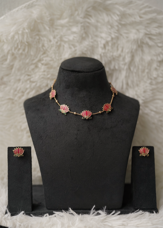 Lotus Motif Chain (Manju Warrier Inspired)